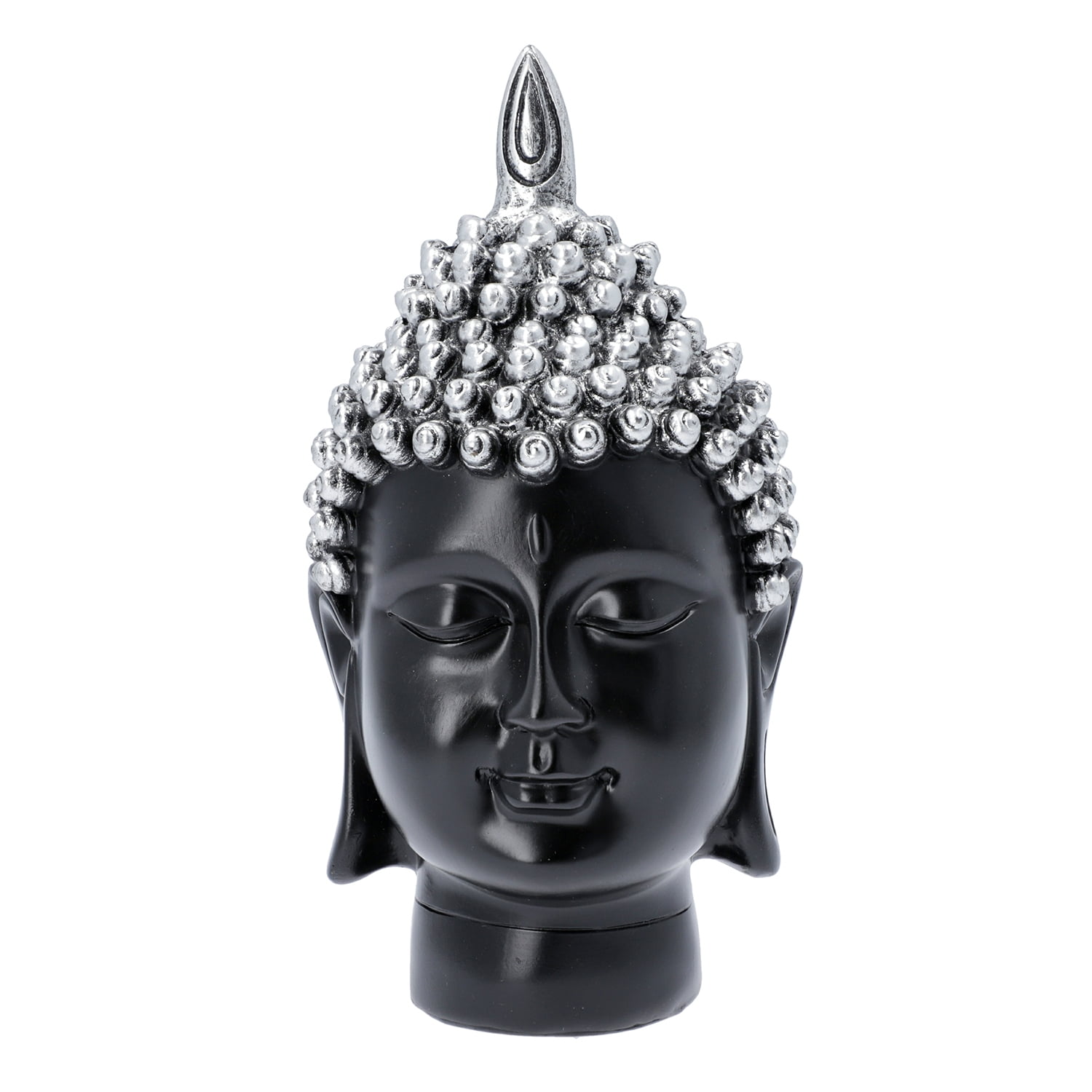 Silver Mille Thai Buddha Head Ornament Home Figurine Decoration Medium Large 