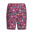 thumbnail image 5 of Easygdp Summer Flamingo Men's Short Pajama Pants, Sleep Shorts, Household Pants, Casual Pants with Pockets - Large, 5 of 9