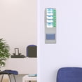 thumbnail image 4 of FRCOLOR time card rack Plastic Grey Storage Rack for Warehouse with Multi Pockets and Superior Material 70 Characters,16.93"X5.31"X3.94", 4 of 5
