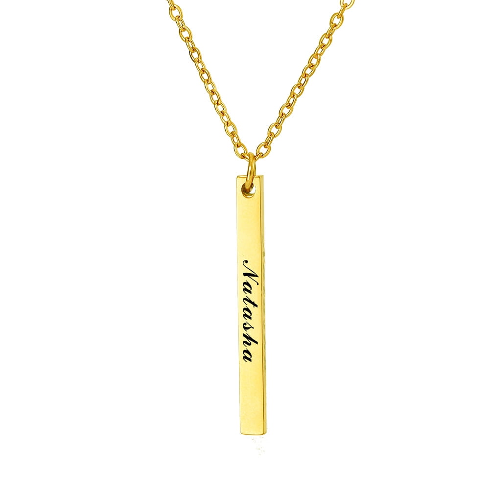 Golden Grass Matel Stylish Name Pendant, Size: Free Size