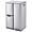 Stainless steel color, variant on Gaderth 3in1 Trash Can, 16 Gal 3 Compartment Garbage Cans with Foot Pedals for Kitchen, Stainless Steel Trash and Recycle Bin Combo with Lid&Plastic Inner Buckets