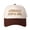 Brown-Beige, variant on LIFTERALY JUST A GIRL Embroidered Trucker Hat Color Block Baseball Cap, Adjustable Unisex, Travel Essential