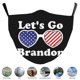 thumbnail image 3 of 5 fundas para la cara Let's Go Brandon, reutilizables, lavables, de tela para adultos, transpirables, 3 capas, estilos aleatorios, a prueba de polvo, con trabilla ajustable para las orejas, 3 of 8
