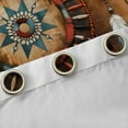 thumbnail image 4 of Feelyou Brown Dreamcatcher Black Out Curtains, Hippie Tribal Triangle Curtains Pack of 2 (42x63 Each), Southwestern Style Bedroom Curtains, Curtains and Drapes Room Decor, 4 of 6