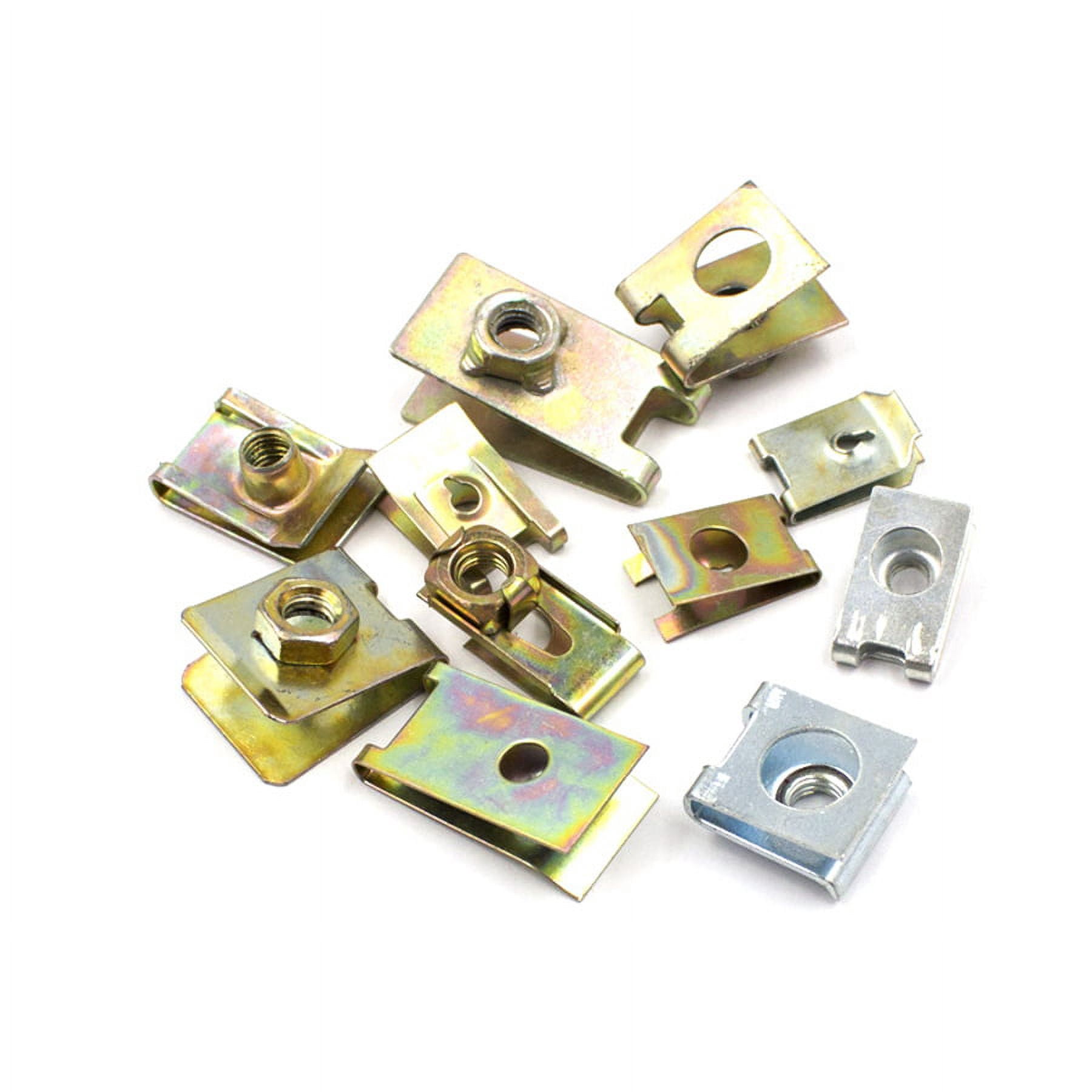 Phyun 150x Mixed Metal U-Type Clip Vehicle Fender Bumper Board Panel Fastener Retainer