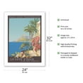 thumbnail image 2 of French Rivera (Côte d'Azur) France - Paris-Lyon-Mediterranean (PLM) - Vintage Railroad Travel Poster by Julien Lacaze c.1921 - Bamboo Fine Art 290gsm Paper Print (Unframed) 24x32in, 2 of 4