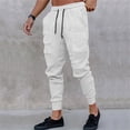 thumbnail image 2 of Zylarhe Casual Pants for Men Men's Solid Color Sports Pants Lace Up Casual Pants Men's Sports Pants Indoor Outdoor, 2 of 8