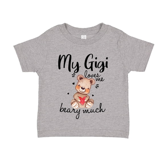 My Gigi Loves Me Beary Much Toddler T-Shirt 2T Athletic Heather
