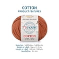 thumbnail image 3 of Troyarn Cotton (4- Skeins Pack) 60% Cotton 40% Acrylic Yarn, Soft, Fine/Sport (2) for Crochet and Knitting 1.76 Oz (50g) / 180 Yds (165m) (10310 - Ecru), 3 of 8