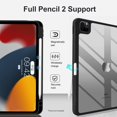 thumbnail image 2 of SURJDE for Pad Pro 11 inch case 2022(4th Gen),Case for iPad Pro 11 (2021/2020 3rd/2nd Gen) with Pencil Holder, Slim Smart Cover with Clear Back Shell for iPad Pro11 Inch,Black, 2 of 7