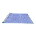 thumbnail image 2 of Ahgly Company Machine Washable Indoor Rectangle Abstract Blue Contemporary Area Rugs, 8' x 12', 2 of 4