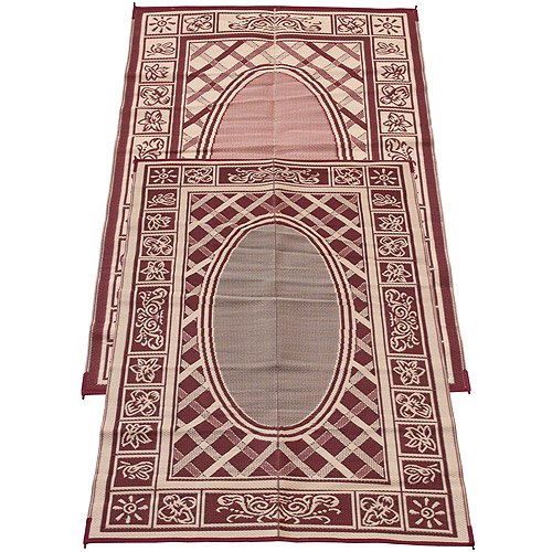 Fireside Patio Mats Patio/RV Mat, 6" x 9", Country Cabin