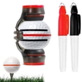 thumbnail image 4 of Meileang Golf Ball Marker Stencil with Marker Pens Lightweight Portable Versatile Precision Golf Ball Liner Drawing Marking Tool Kit, 4 of 8