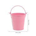 thumbnail image 2 of Shisuyan 5pcs Small Metal Planter Flower Pot Plant Bucket Balcony Garden Patios Office Desktop Planting Pot, 2 of 8