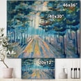 thumbnail image 2 of Designart - Handpainted Sunlight In Winter Forest - Traditional Canvas Wall Art Print, 2 of 2