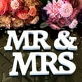 thumbnail image 7 of Oiur White Mr & Mrs Signs Wedding Letter Decoration Freestanding Romantic Table Ornament for Bridal Showers Anniversaries Engagements, 7 of 7