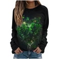 thumbnail image 2 of St Patricks Day Sweatshirts, Long Sleeve Crewneck Sweatshirt for Women, Ladies Loose Casual St. Patrick's Day Printed Sweatshirts Long Sleeved Round Neck Hooded Sweatshirt, 2 of 5