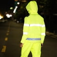 thumbnail image 3 of GOGO Hi Viz Safety Jacket, Heavy Duty Front Zipper Reflective Hoodie With Removable Quilted Liner-Yellow-XL, 3 of 8