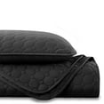 thumbnail image 2 of Southshore Fine Linens Oversized Quilt Bedding Set lightweight, soft coverlet bedspread 2-Piece with One matching sham , Black, Twin / Twin XL, 2 of 6