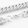 thumbnail image 4 of QQTDFG New Stainless Steel Silver Curb Cuban Chain Necklace Fashion Men Jewelry 7"-40"-16mm-9inch bracelet, 4 of 9