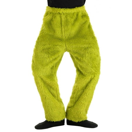 

Shuttle tree Family Matching Plush Sleepwear Pants Green Christmas Homewear Leisure Pajamas Pants