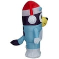 thumbnail image 3 of Bluey Christmas inflable con gorro de Papá Noel, 105 cm de alto y luz, 3 of 4