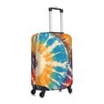 thumbnail image 4 of Multi-Size Suitcase Protective Cover Full Range Double Stitching Invisible Zipper For Travel Business Brown Tie-Dye Background Rainbow Colors X-Large, 4 of 8