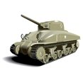 thumbnail image 2 of Green Military Tank Wall Decal Sticker, Wallmonkeys Peel & Stick Vinyl Graphic (18 in W x 13 in H), 2 of 4