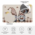 thumbnail image 4 of Coffee Gnomes Doormat Outdoor Entrance 24"x36", Coffee Cups Beans Beige Plaid Absorb Moisture Dirt Door Mats, Non-Slip Rubber Backing Floor Mats Indoor, Low-Profile Front Door Rugs, 4 of 9