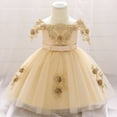 thumbnail image 2 of TAIAOJING Girls Dress Baby Toddler Princess Bowknot Dresse Kids Casual Floral Sleeveless Clothing Party Party Dresses, 2 of 5