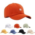 thumbnail image 2 of Baseball Cap Casual Adjustable Unisex Sun Hat Trucker Hat with m Letter, 2 of 9