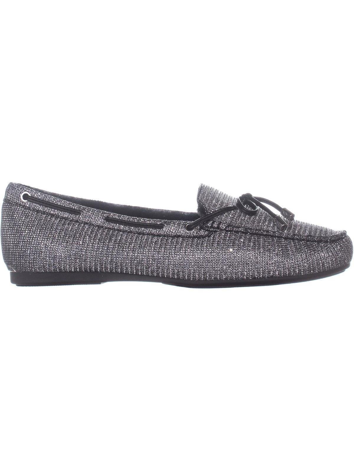 Michael Kors Women s Sutton Shearling Lined Moccasins Black Silver