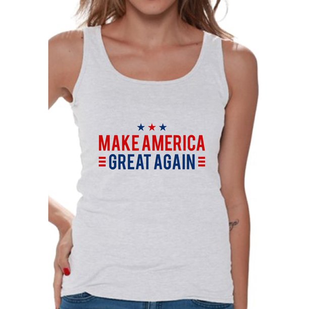 Awkward Styles Awkward Styles Patriotic Tanks for Women Make America Great Again Shirt