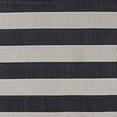 thumbnail image 2 of 6.5' x 9.5' Black and Ivory Striped Rectangular Outdoor Area Throw Rug, 2 of 4