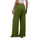 thumbnail image 4 of Pantalones de Lino Mujeres de Verano de Color Sólido Estirado-Cintura Casual Pantalones Rectos con Mezcla de Lino de Algodón Suave, Pantalones Transpirables de Longitud de Tobillo para Diario, 4 of 8