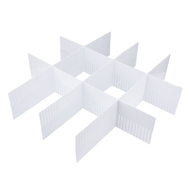 5 separadores de cajones ajustables de plástico para organizar tus propios cajones (50 x 11 cm)