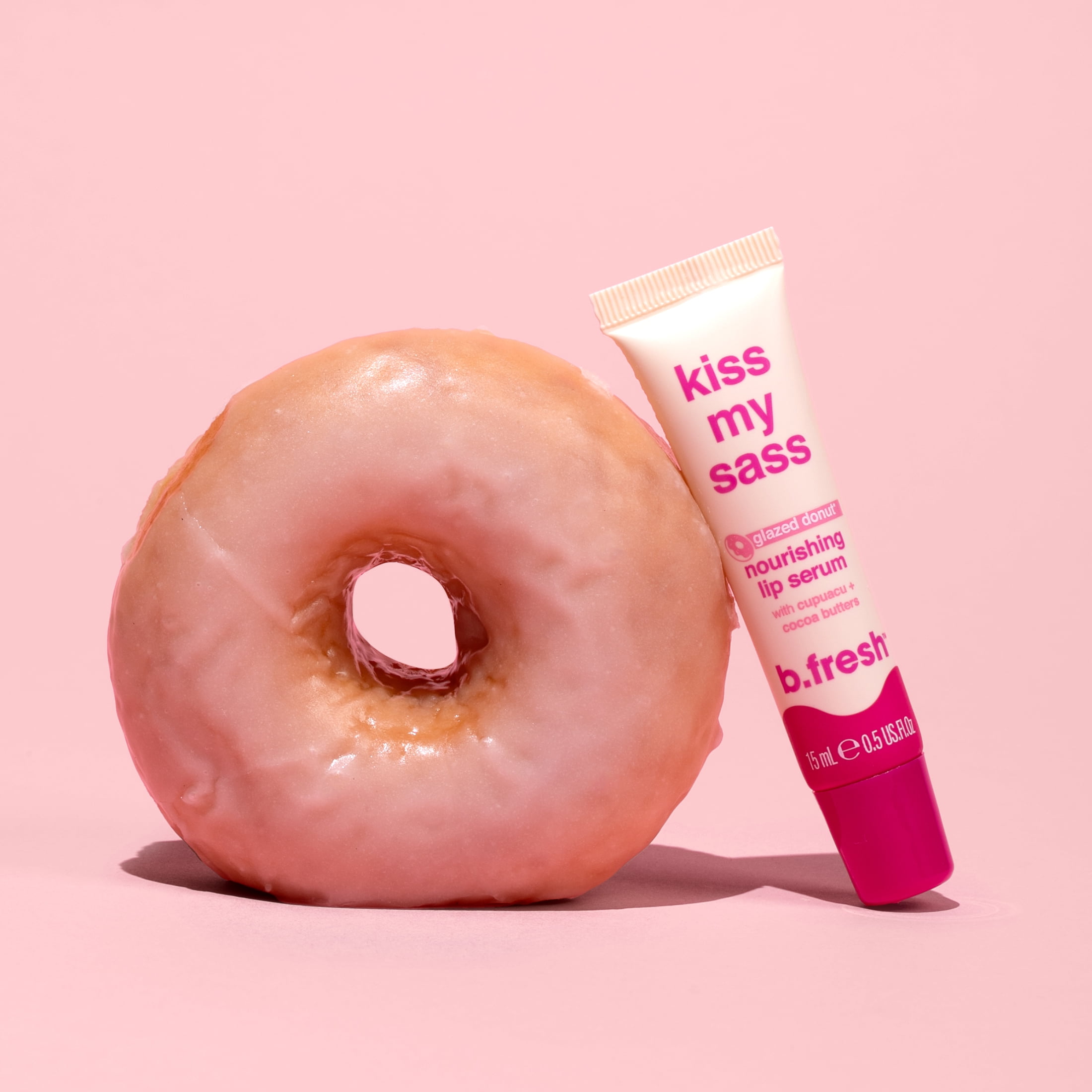 B.Fresh Kiss My Sass - Glazed Donut Nourishing Lip Serum, 0.5 fl oz