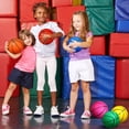 thumbnail image 4 of Juego de 30 minibalones de baloncesto Leitee de 15 cm con bomba, multicolor, 4 of 6