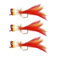 thumbnail image 1 of Señuelos de pesca con mosca portátiles, 3 uds., con ganchos afilados para , pargo Rojo, 1 of 8
