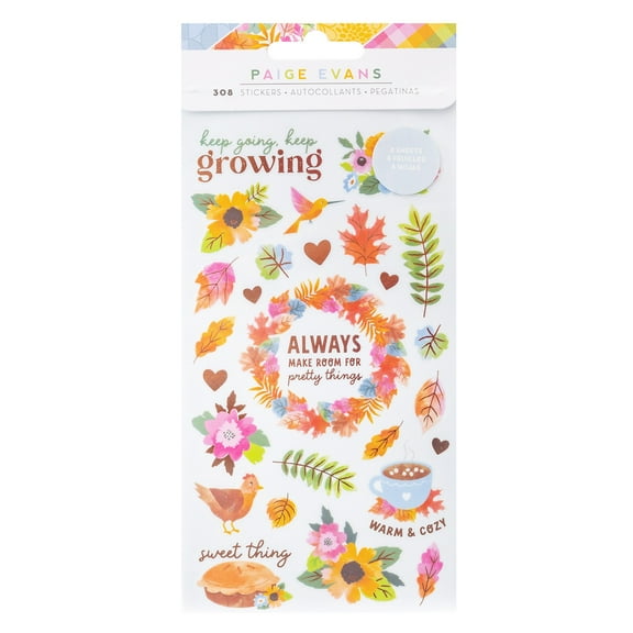 Paige Evans Garden Shoppe Sticker Book-W/Copper Foil Accents