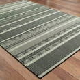 thumbnail image 3 of Sphinx Luna Area Rug 1802K Black Banded Rows 5' 3" x  7' 6" Rectangle, 3 of 3