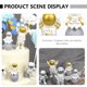 thumbnail image 5 of estatuas de resina de astronauta, figuras de astronauta para pastel, adornos de coche en miniatura., 5 of 6