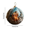thumbnail image 3 of Edgergery 2.8 Inch Christmas Acrylic Nativity Scene Hanging Ornaments Bulk,Religious Christmas Decoration for Christmas Tree,Birth of Jesus Hanging Decorations,Holy Christian Gifts, 3 of 5