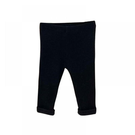 

Baby and Toddler Leggings Seamless Soft Cotton Ankle Length Pants for Girls and Boys