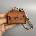 thumbnail image 1 of Leather Lock Motif Keychain, Earphone Design Car Chain Clip For Women - Valentine's Gift, 1 of 10