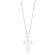 MOLLY BROWN LONDON Molly B London Child's Sterling Silver & Pearl Cross Necklace | Baby & Girls Jewelry | Holy Communion Jewelry | First Communion Gift