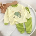 thumbnail image 2 of 2 Piece Pajama Set For Boys & Girls, Soft Viscose From Bamboo Toddler Pajamas For Kids, Family Matching Pjs,cartoon 6-12 Months 12-24 Months 2t 3t 4t 5t 6t 7t 8t 9t Children Green 3-4 Years, 2 of 4