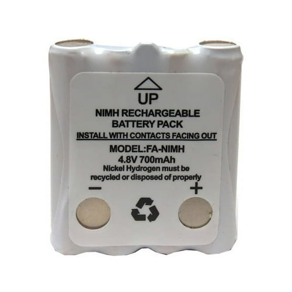 4-Pack 4.8 Volt Cobra Replacement 700 mAh NiMH Microtalk Radio Batteries (FRS/GMRS)