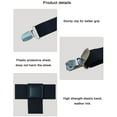 thumbnail image 4 of Bed Sheet Straps Set, Elastic Fasteners with Metal Clips, Sheet Holders for Corners, Fitted Sheet Clips to Hold Sheets in Place, Bed Sheet Clips with Adjustable Bed Bands (4 Pcs Black), 4 of 8