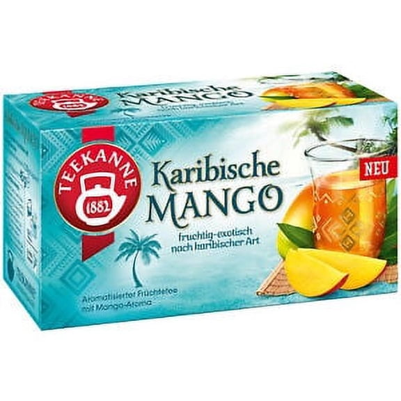 Teekanne Caribbean Mango Tea - 20 tea bags- Made in Germany